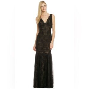 Monique Lhuillier Lusting Over You Black Gown $598